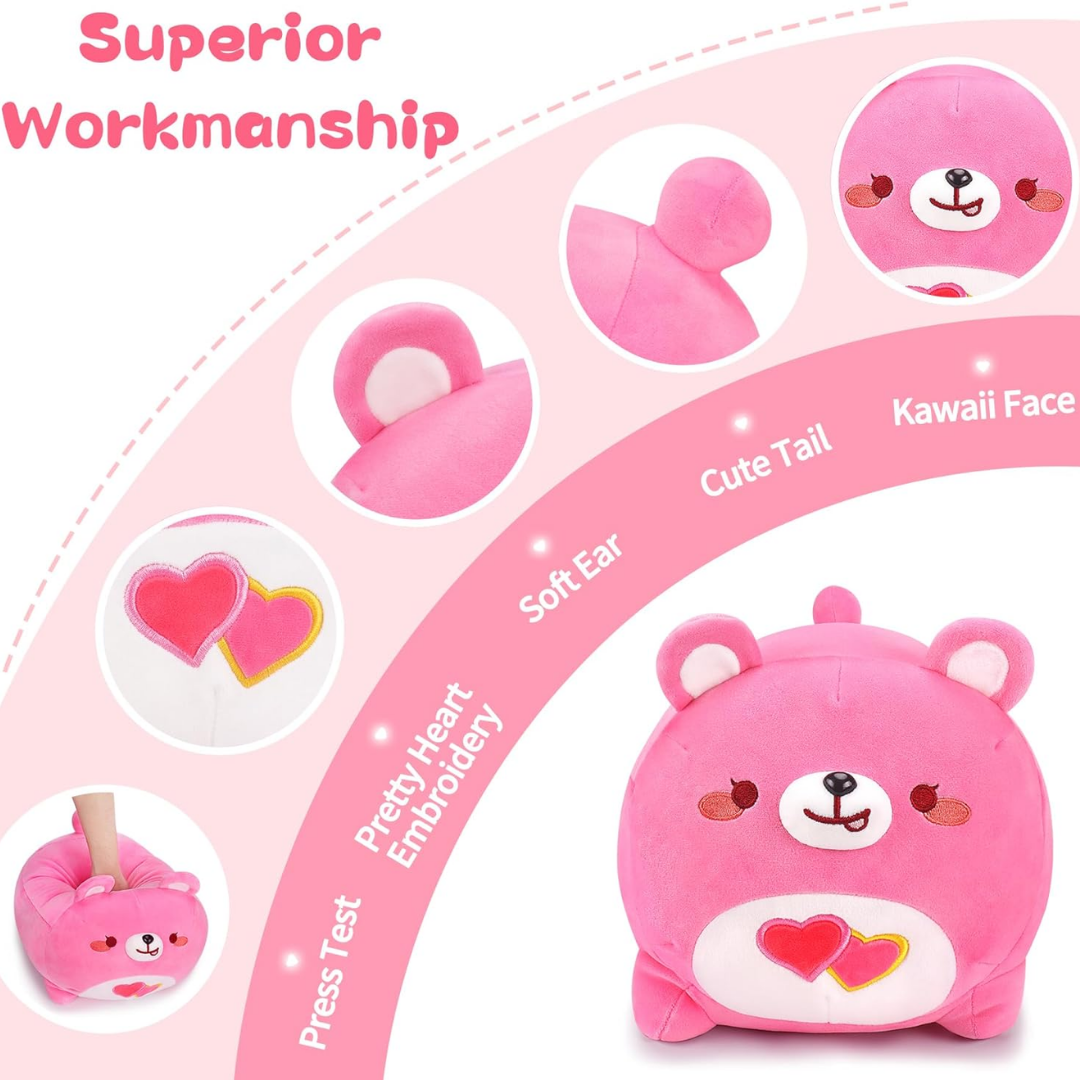 Pink Bear Plush Stuffed Animal Bear Plush