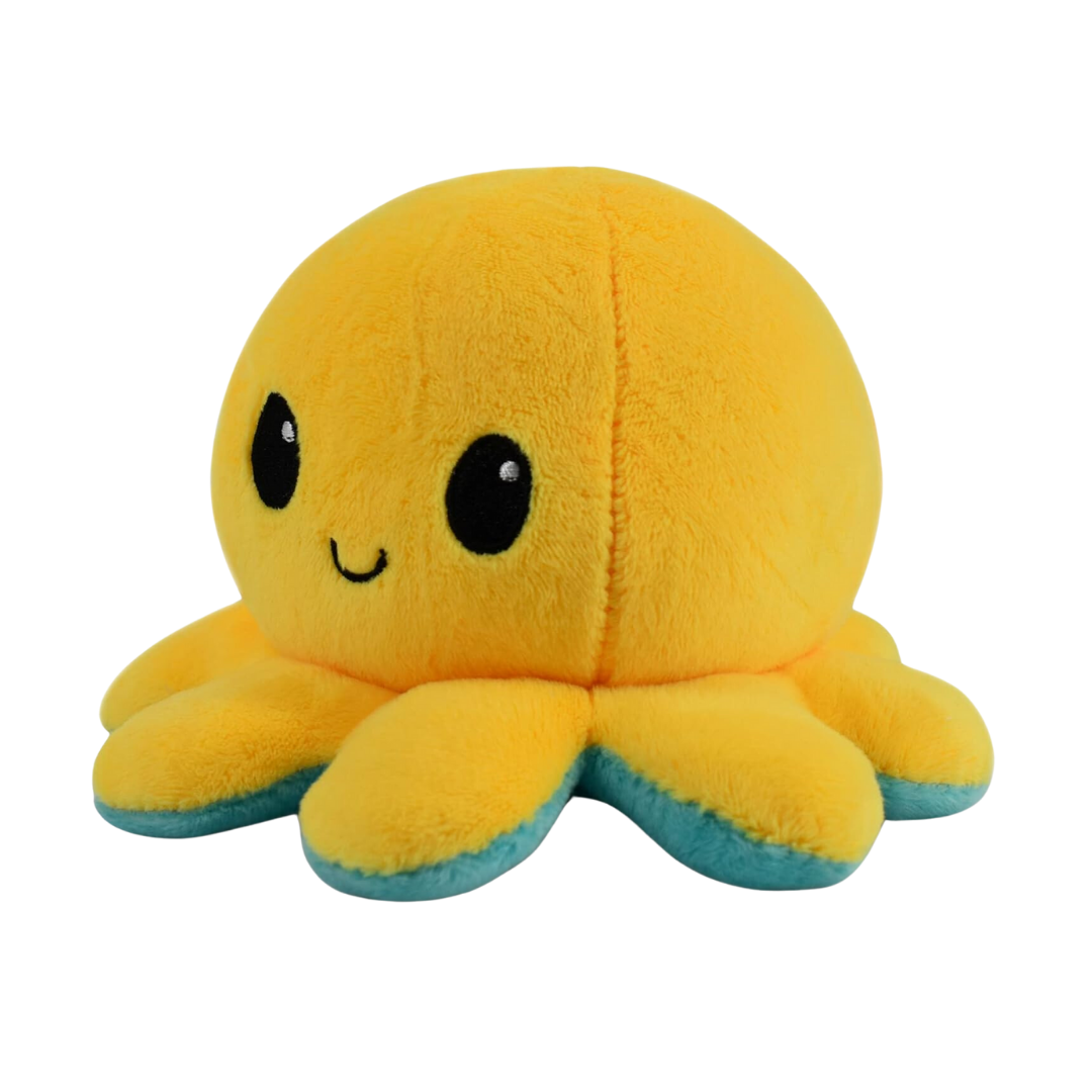 HAPPY YELLOW & STARRY EYES BLUE REVERSIBLE PLUSH