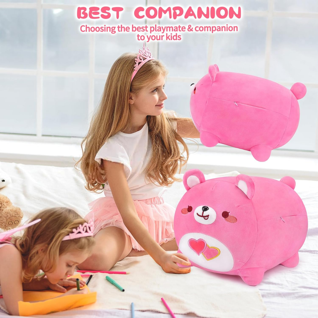 Pink Bear Plush Stuffed Animal Bear Plush