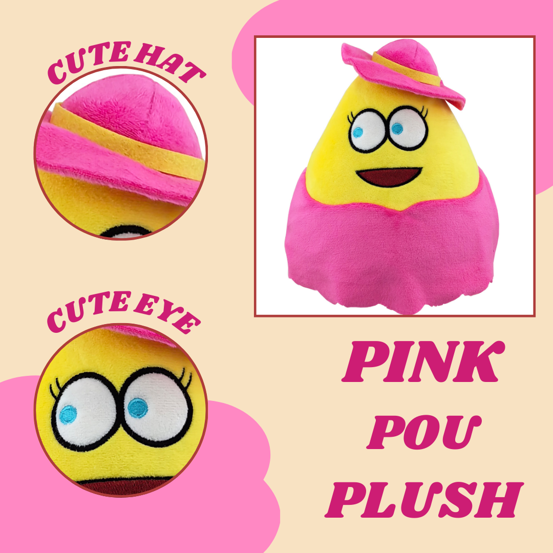 PINK POU PLUSH TOY