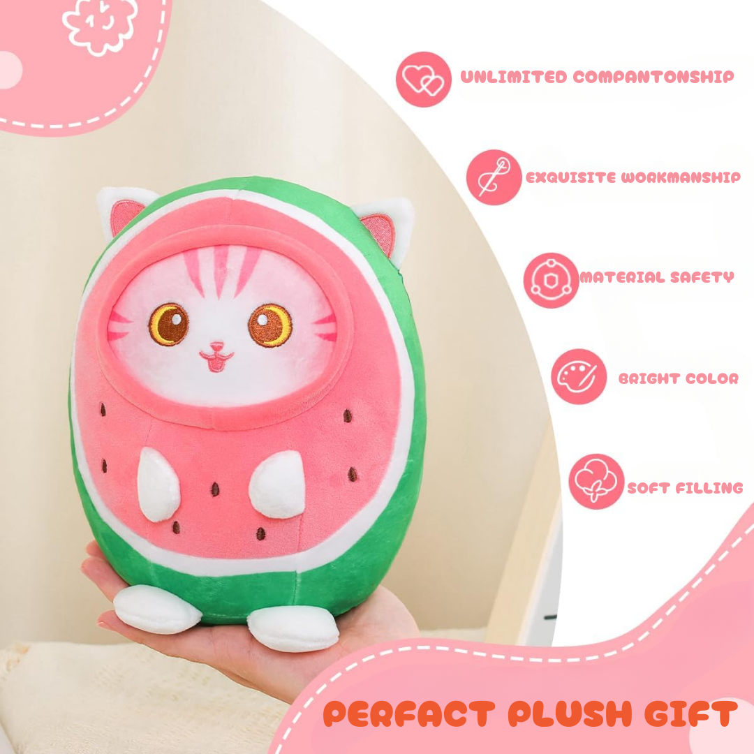 WATERMELON CAT PLUSH TOY