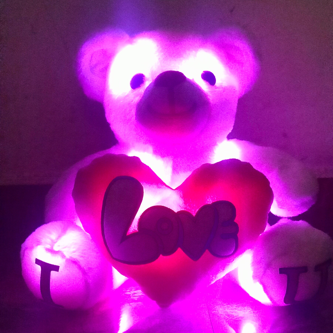 Sea Green Skin Color - I Love You Teddy Bear - Love Bear