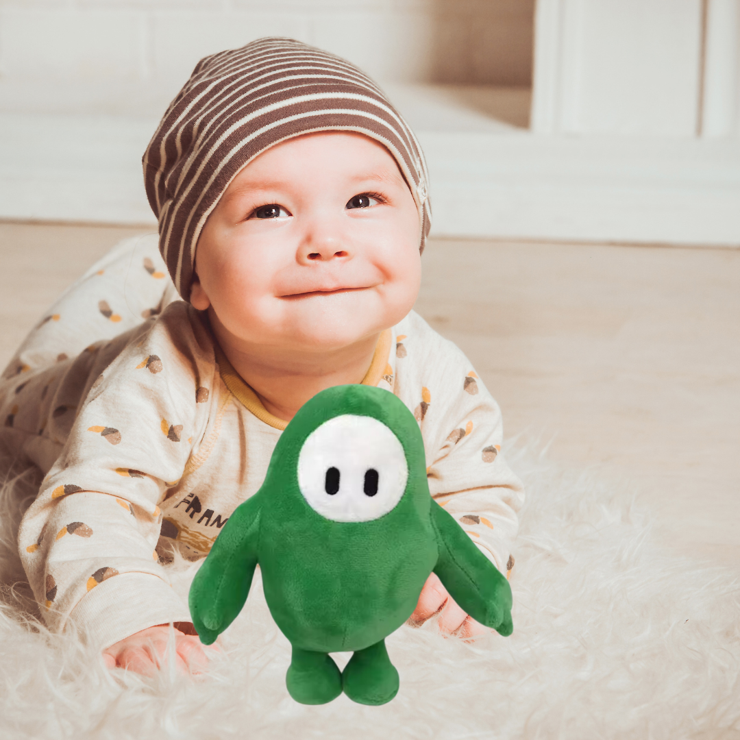 GREEN CAPSULE BIRD PLUSH TOY