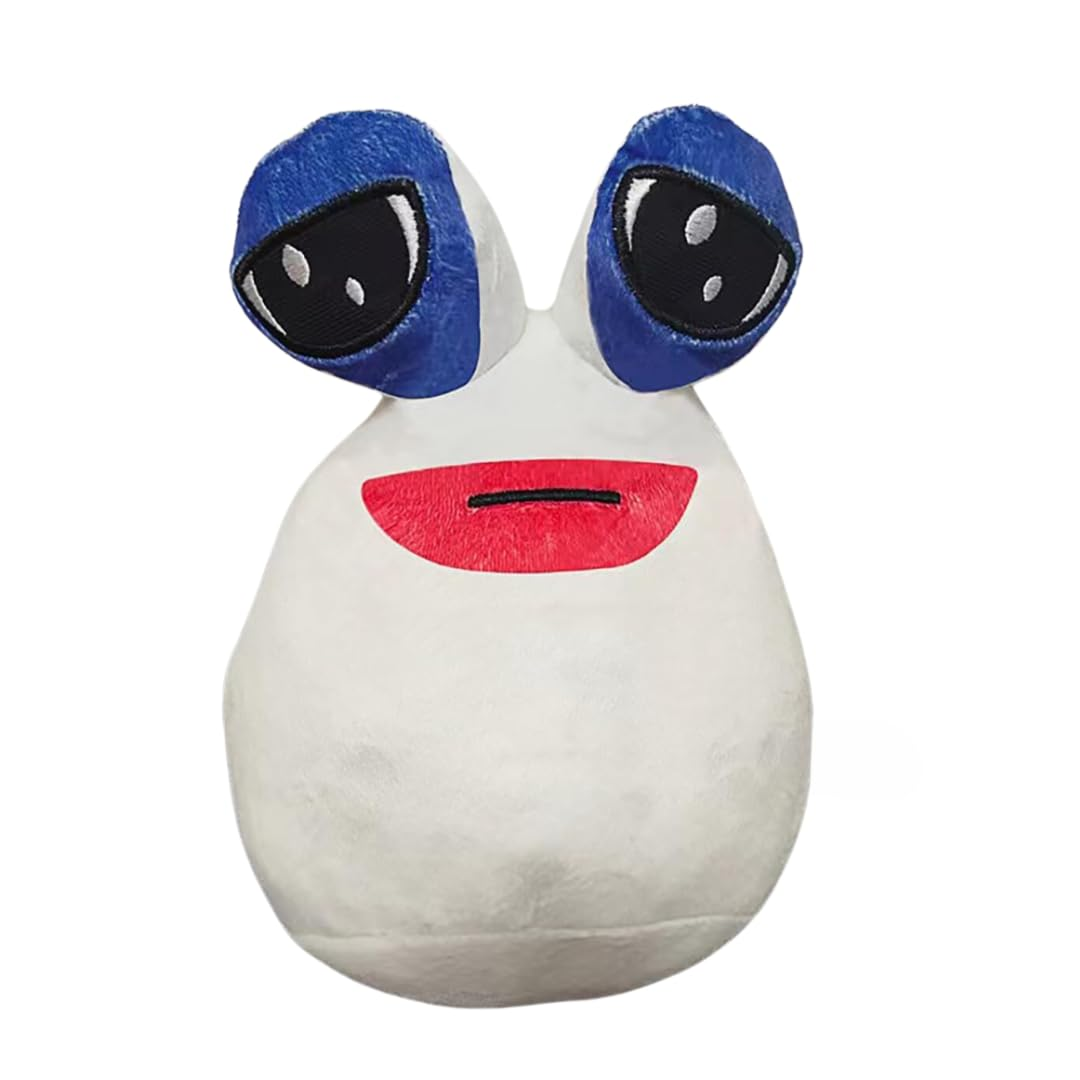 WHITE AELIEN POU PLUSH TOY