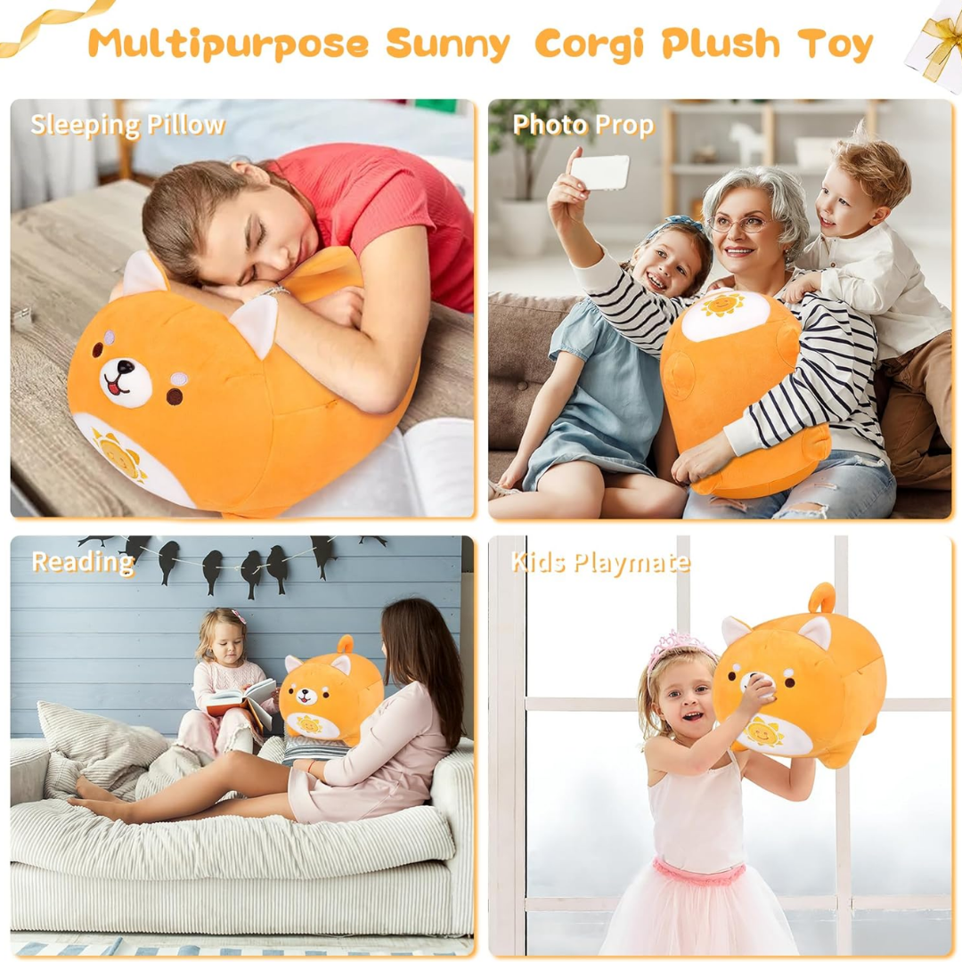 Kawaii Sunny Day Corgi Plush
