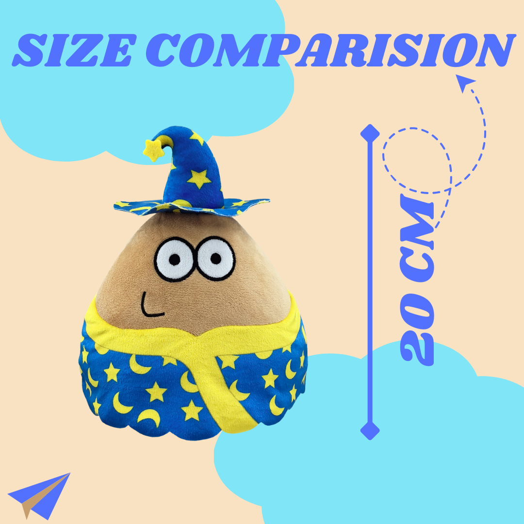 BLUE STAR POU PLUSH TOY