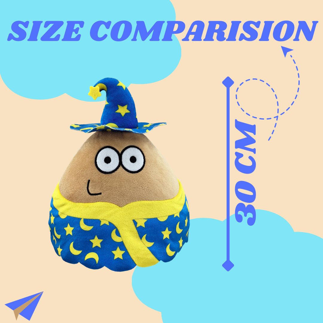 BLUE STAR POU PLUSH TOY