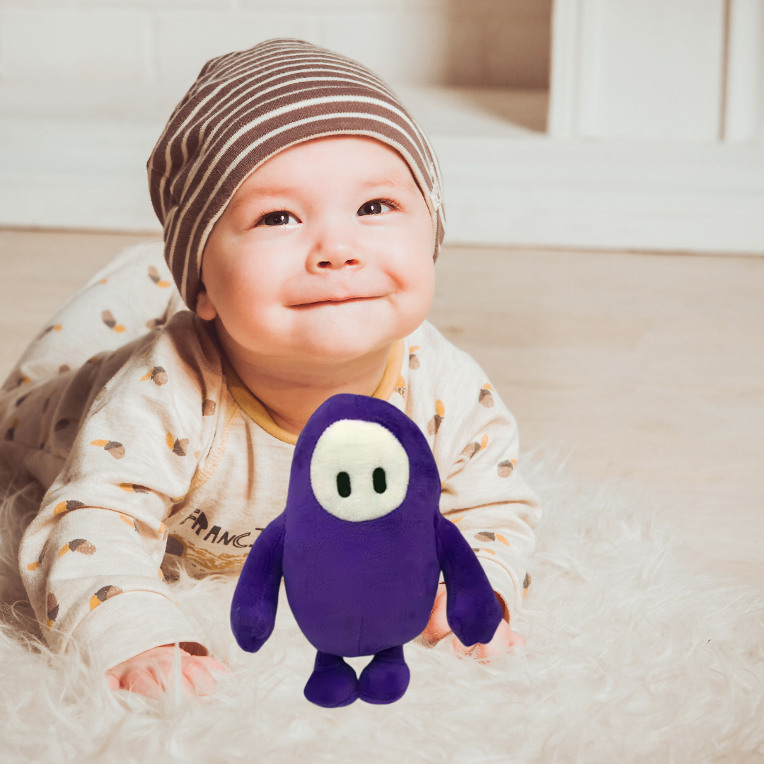PURPLE CAPSULE BIRD PLUSH TOY