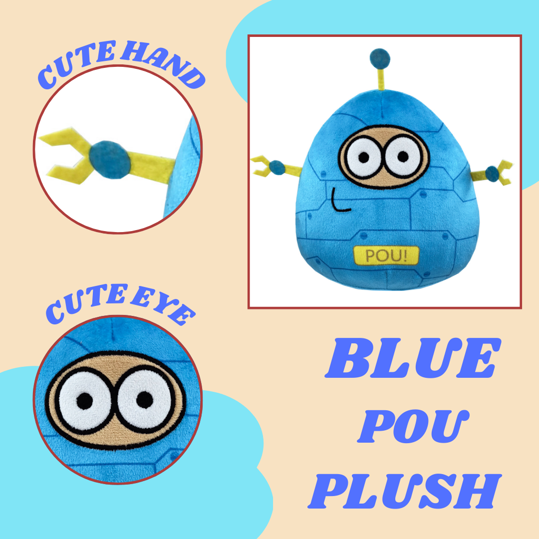 BLUE POU PLUSH TOY