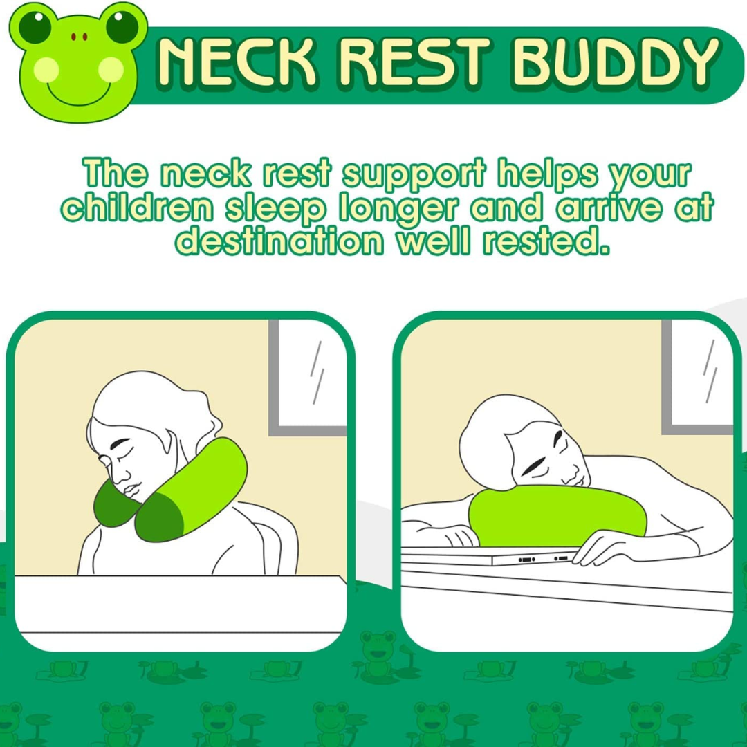 FROG TRAVELING PILLOW