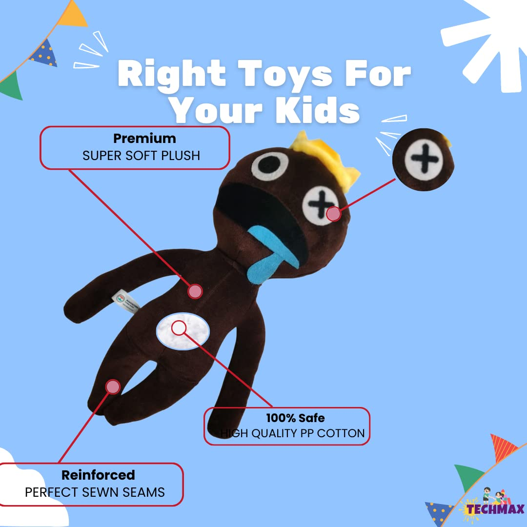 BROWN A RAINBOW FRIENDS PLUSH