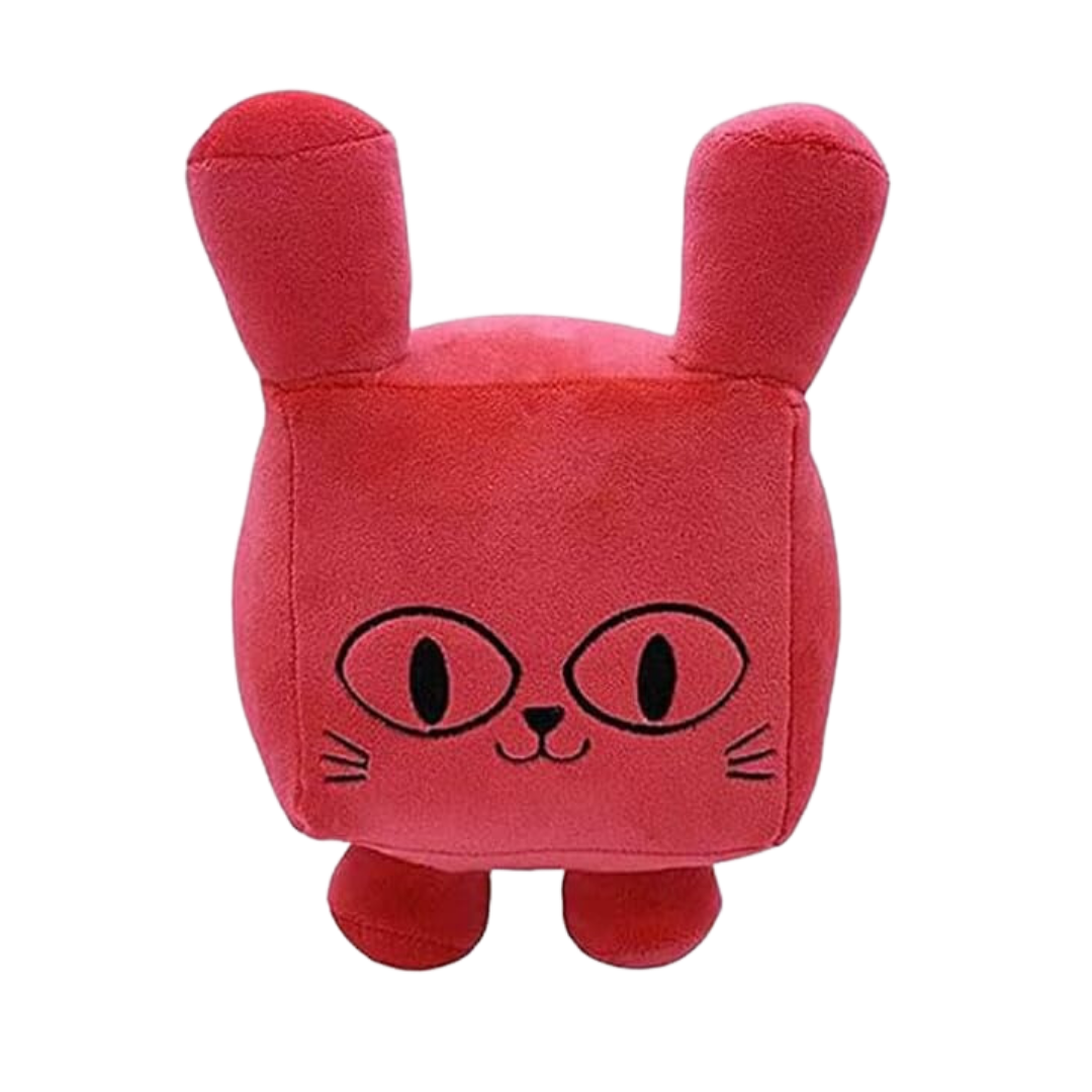 CUTE SQUARE RED PLUSH
