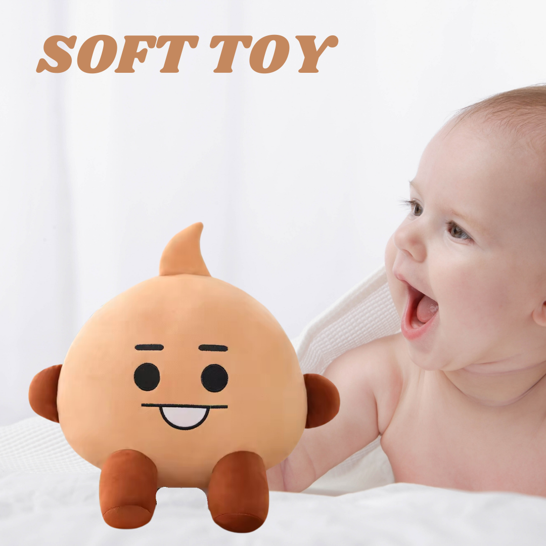 BROWN CUTE LOVE PLUSH TOY