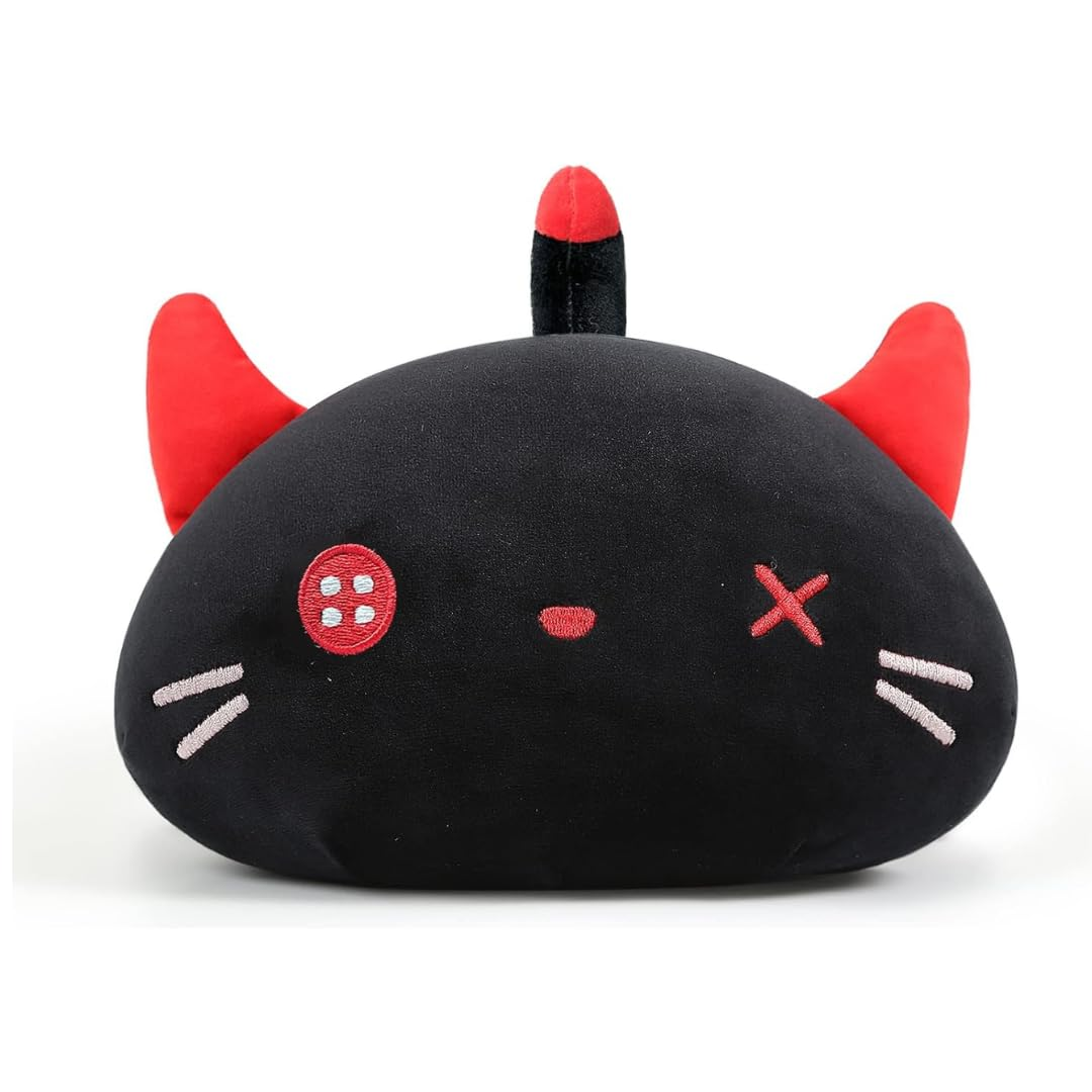 SLEEPY BLACK CAT A PLUSH TOY