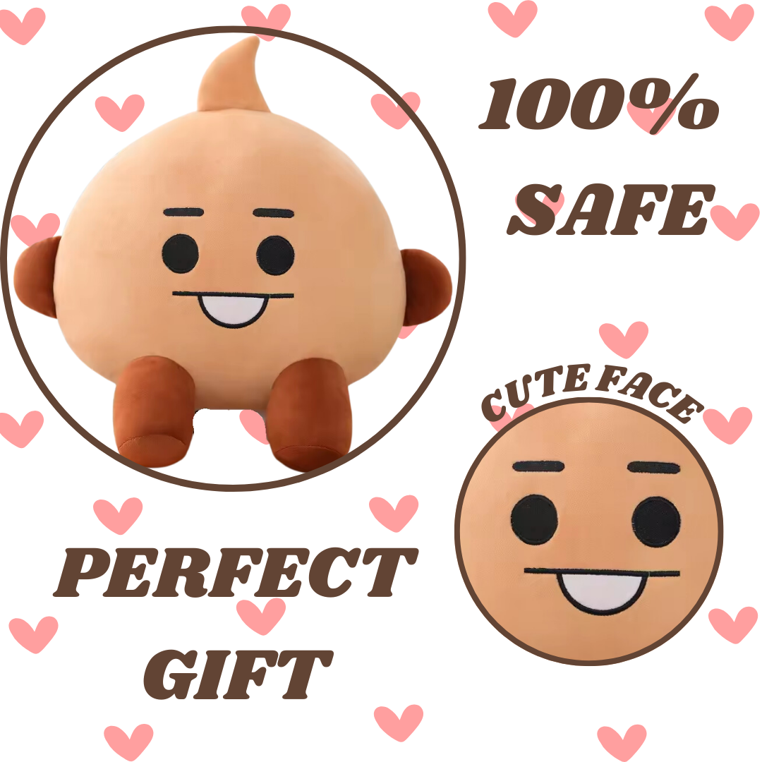 BROWN CUTE LOVE PLUSH TOY