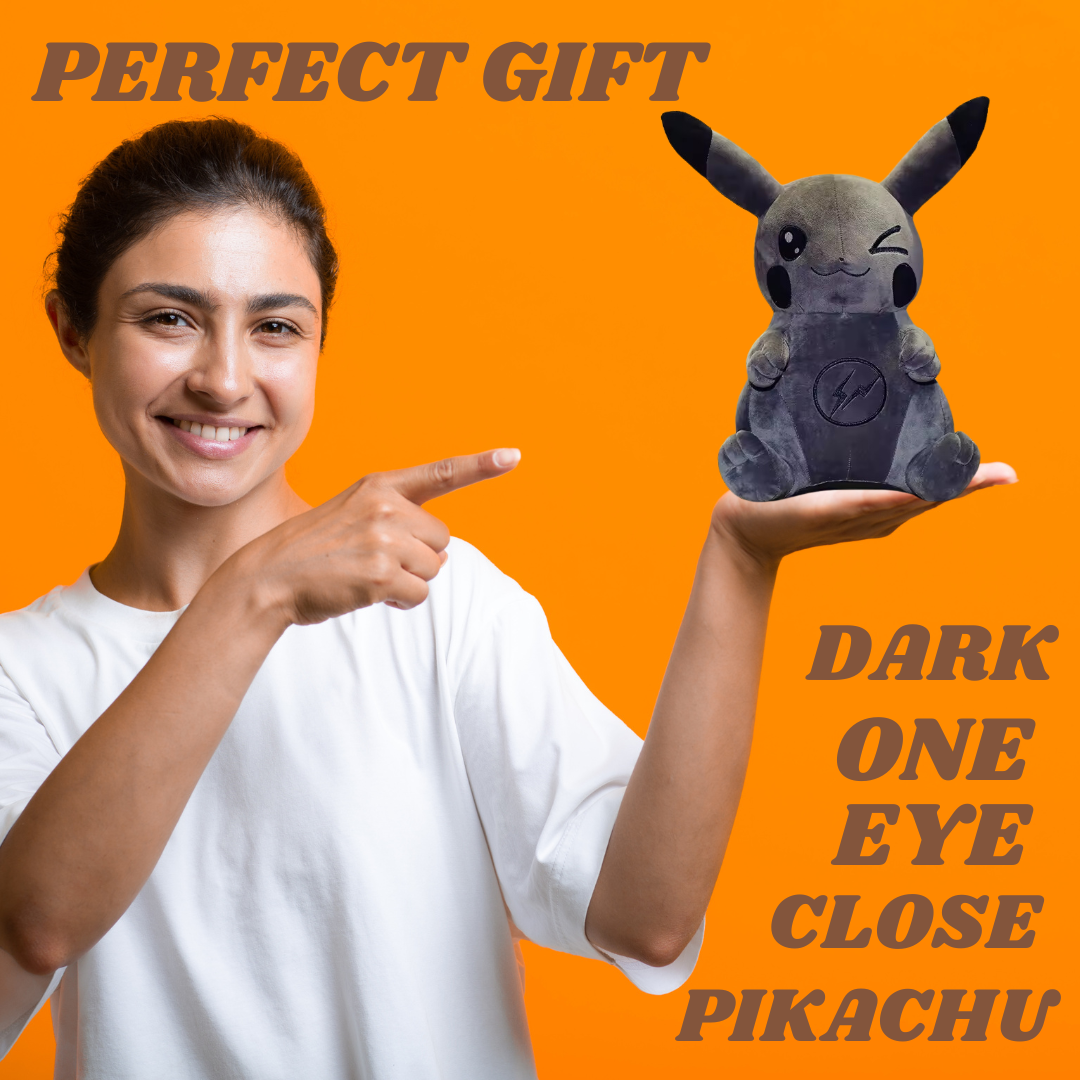 DARK CLOSE EYE BUNNY PLUSH TOY