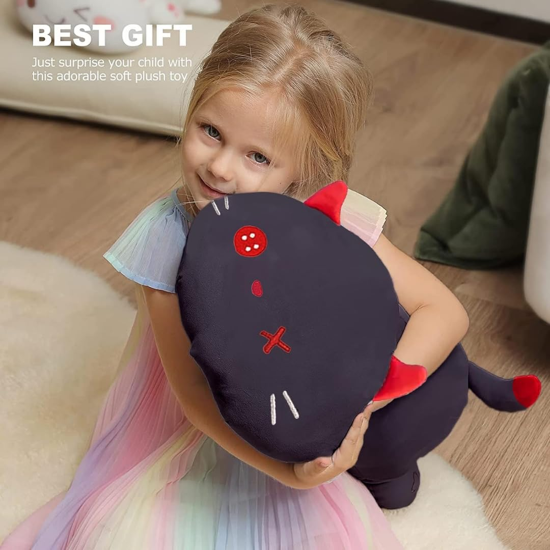 SLEEPY BLACK CAT A PLUSH TOY