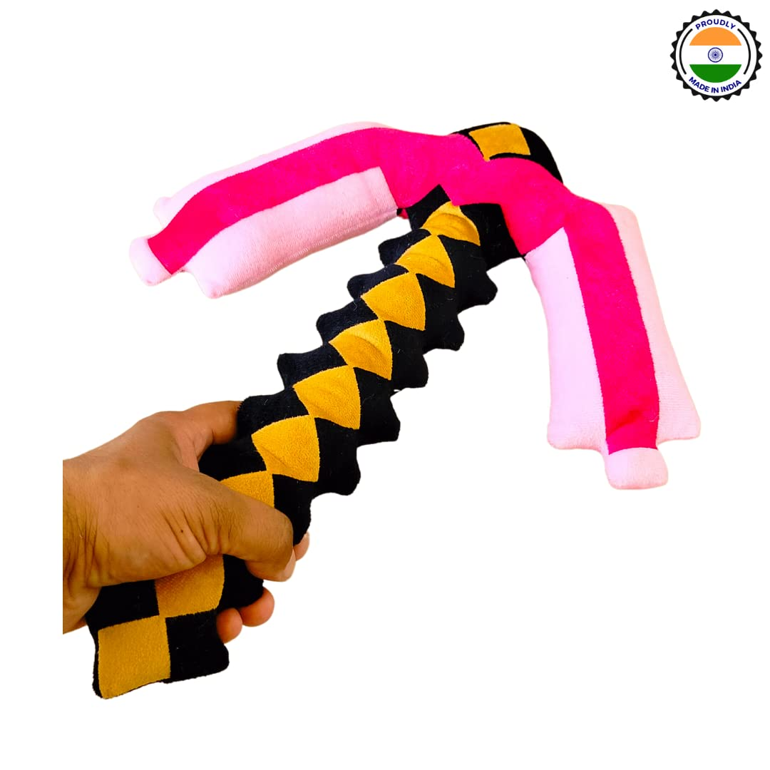 DARK PINK-PICKAXE PLUSH