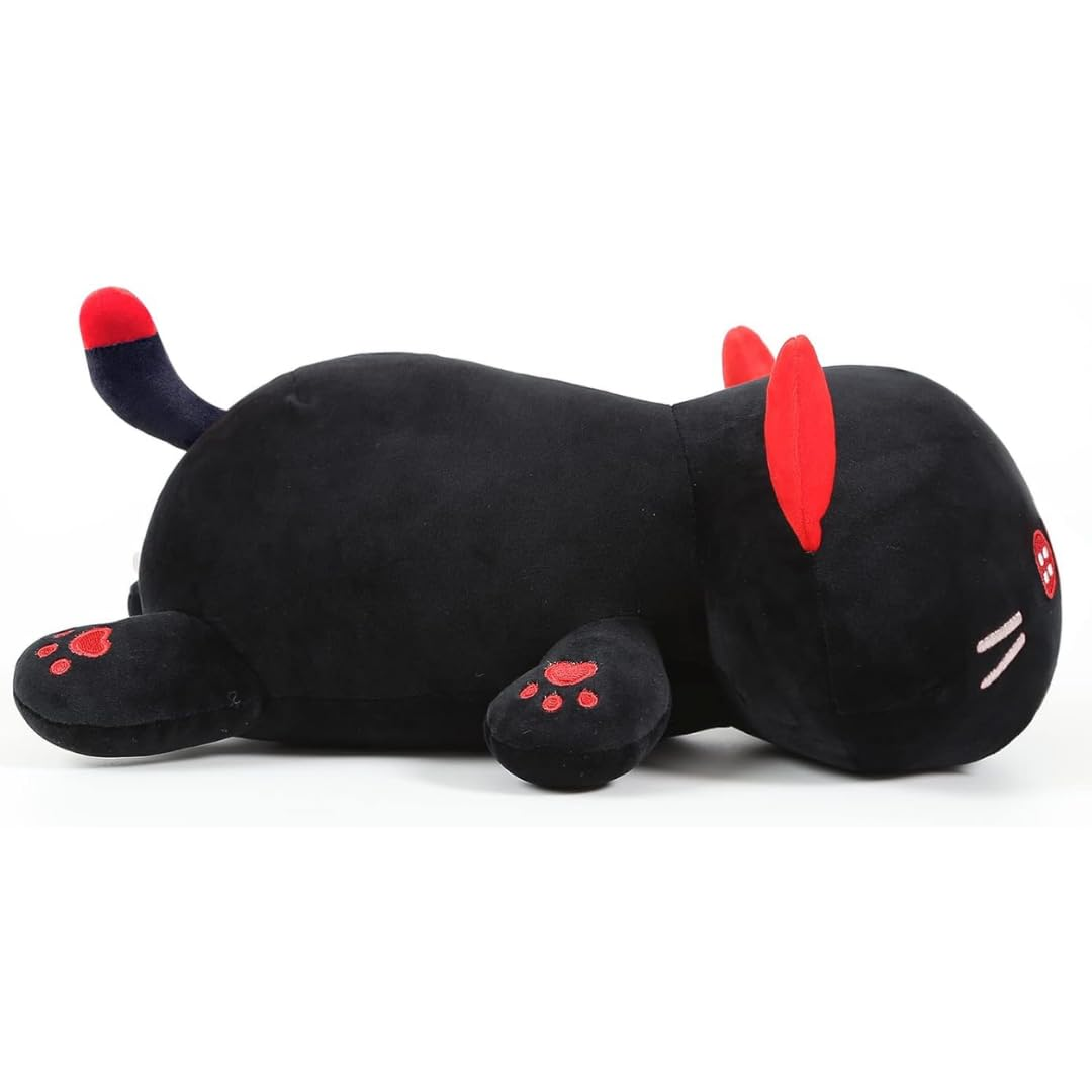 SLEEPY BLACK CAT A PLUSH TOY