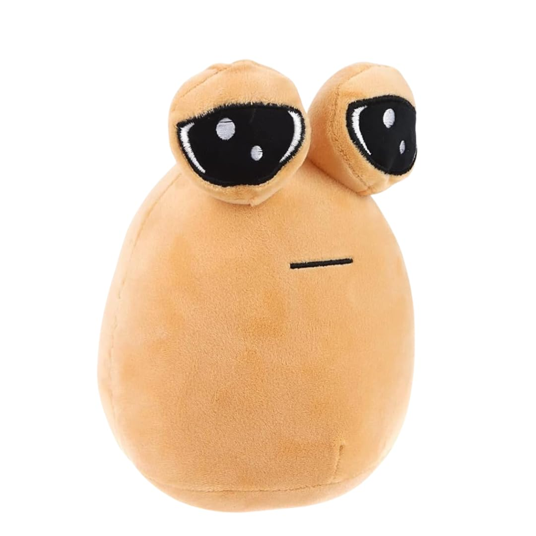 BROWN ALIEN POU PLUSH TOY
