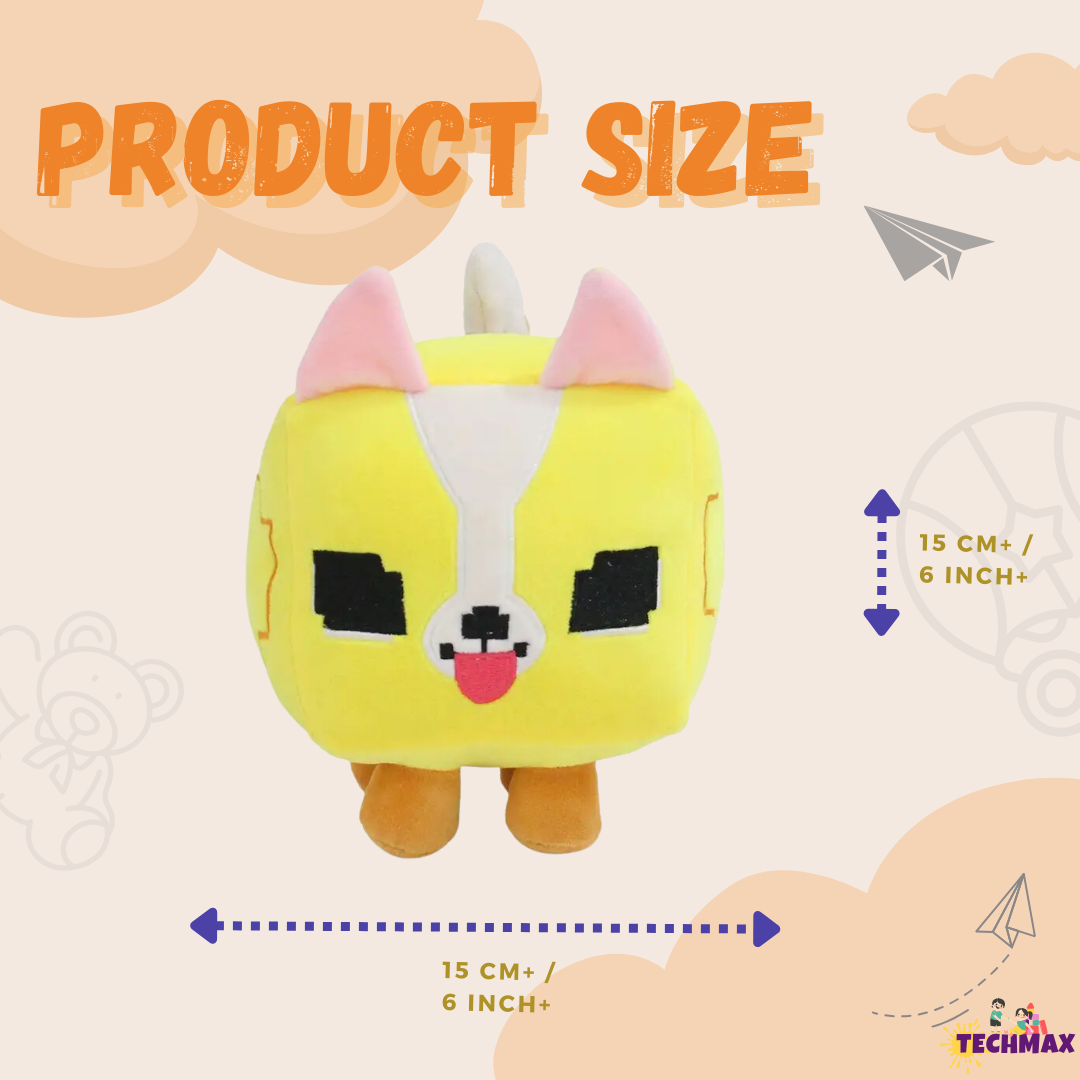 CUTE SQUARE DOG PLUSH