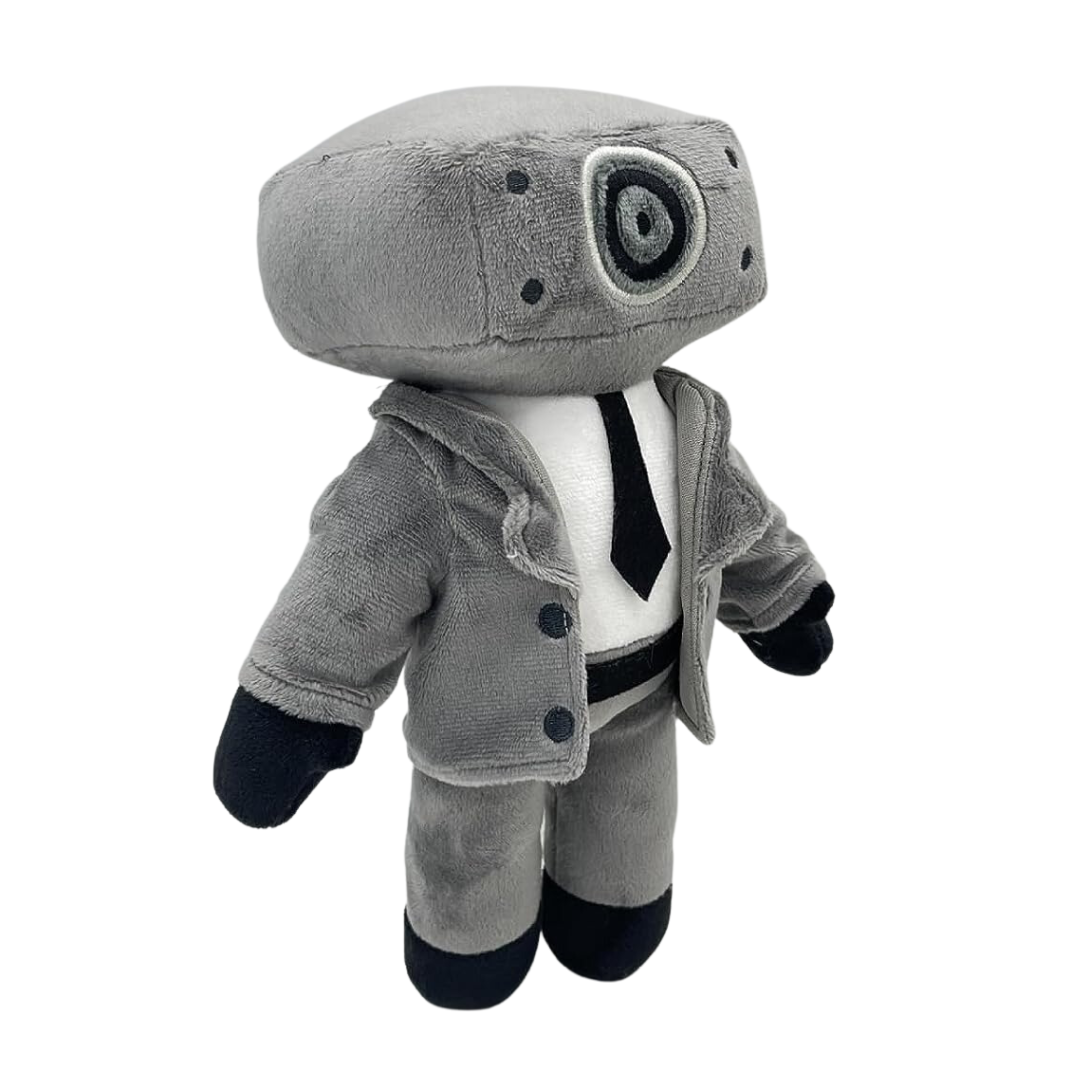 GREY CAMERAMAN PLUSH TOY