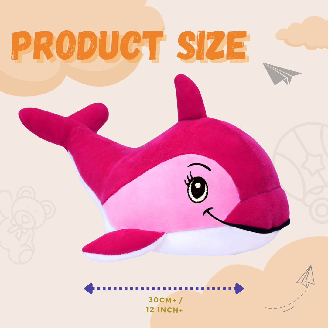 PINK DOLPHIN PLUSH TOY