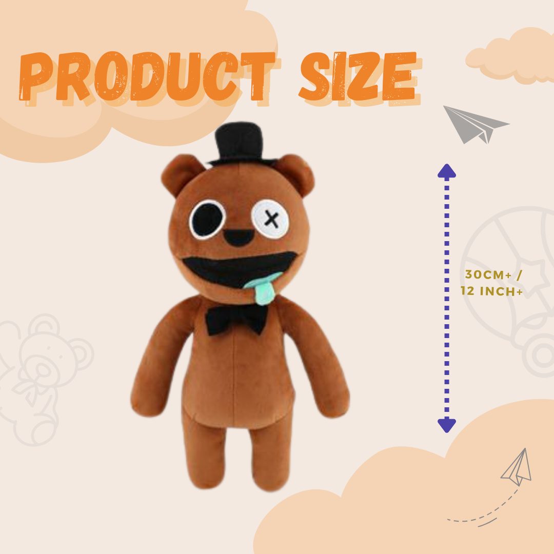 Round Head BROWN CAT Cute Plush Toys