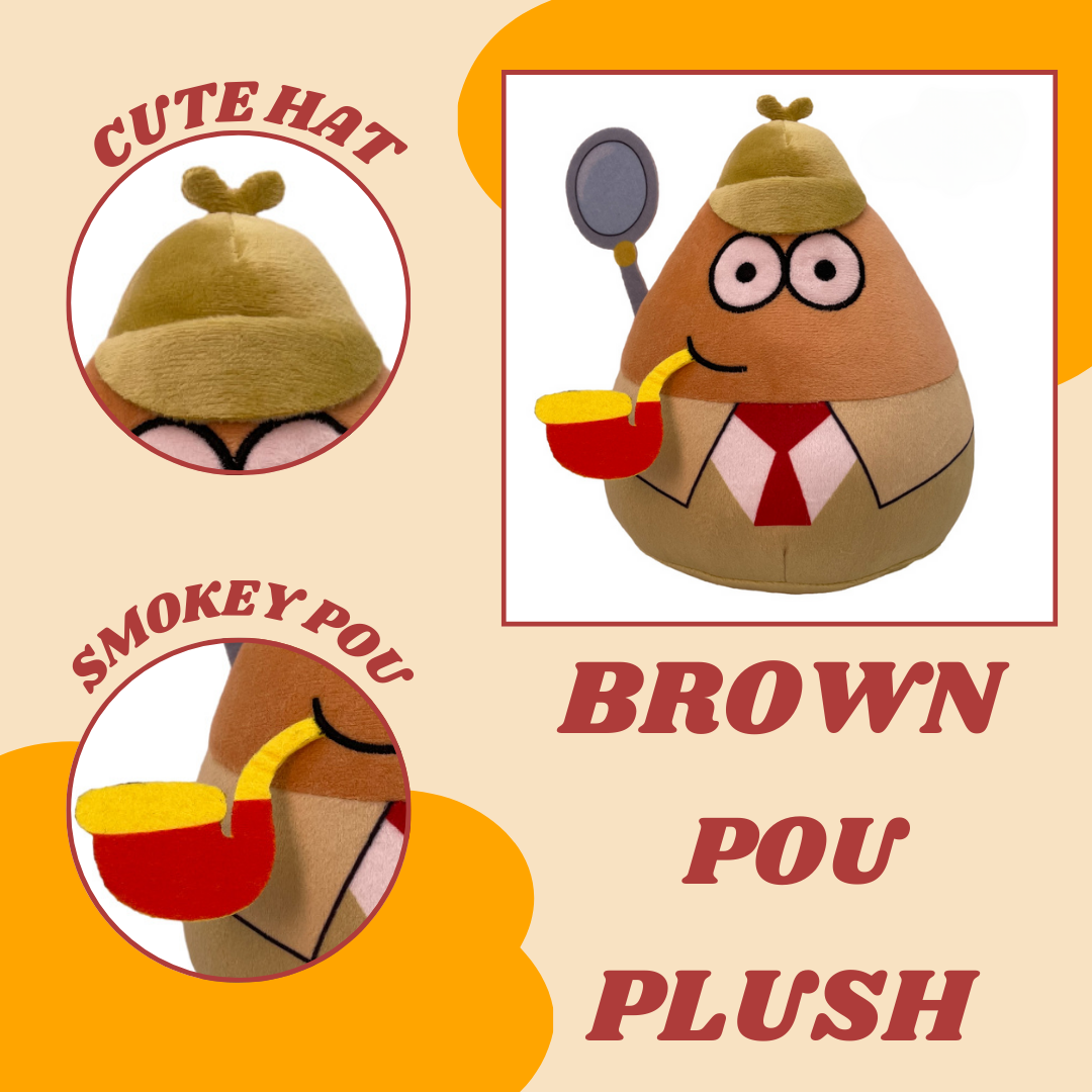 BROWN POU PLUSH TOY