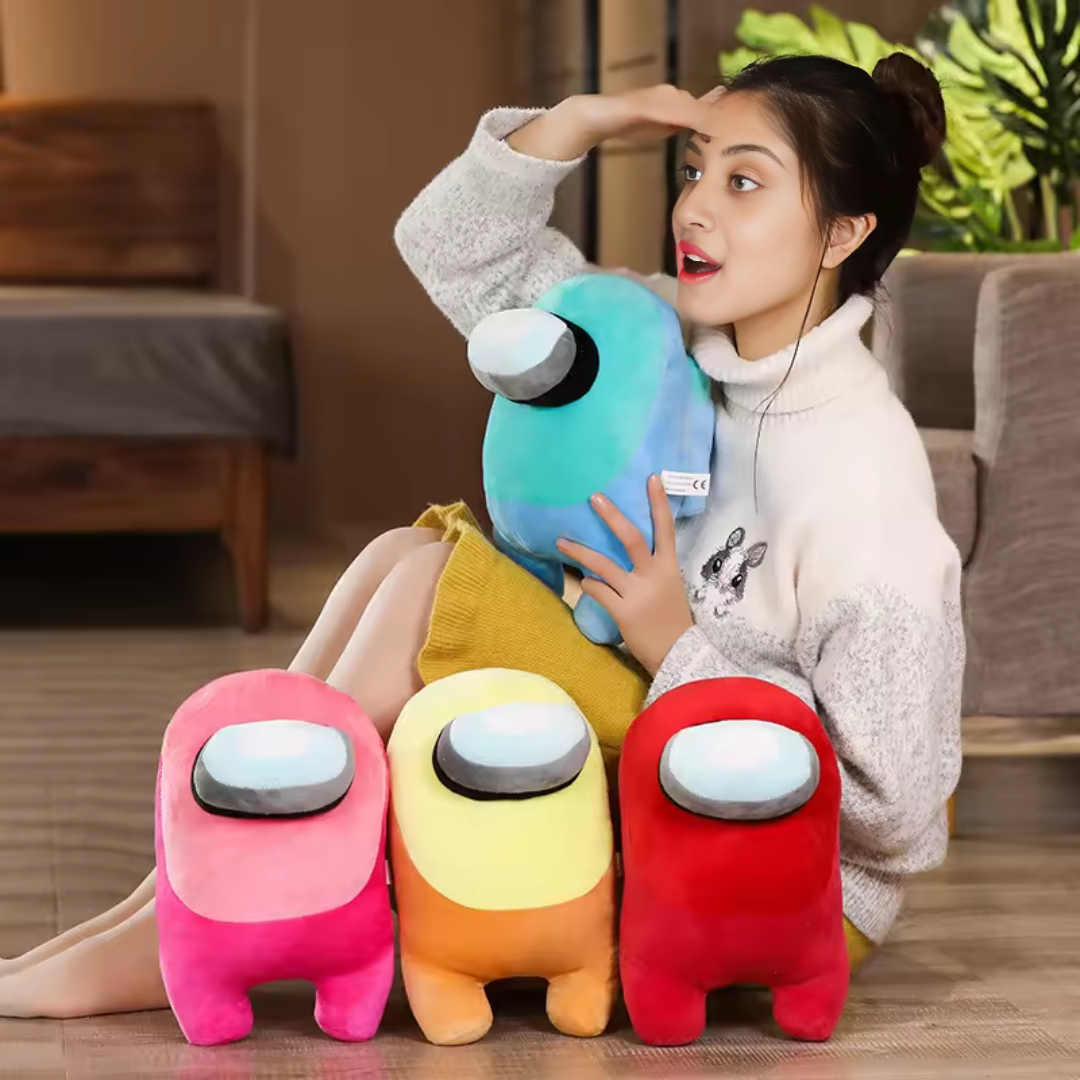 RED BIG EYE ALIEN PLUSH TOY