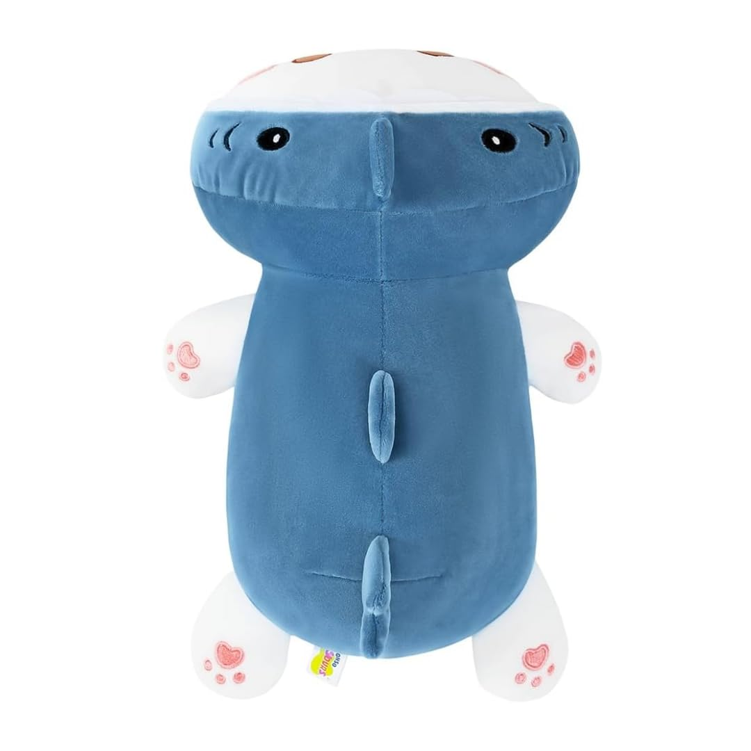 SLEEPY BLUE SHARK CAT PLUSH TOY