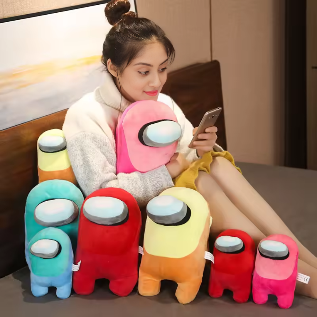 RED BIG EYE ALIEN PLUSH TOY
