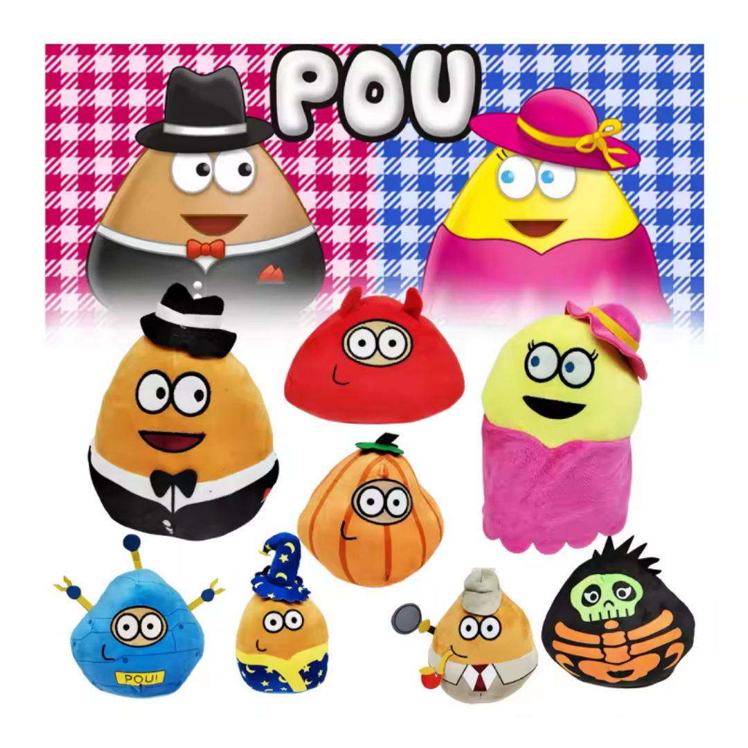 BLUE STAR POU PLUSH TOY