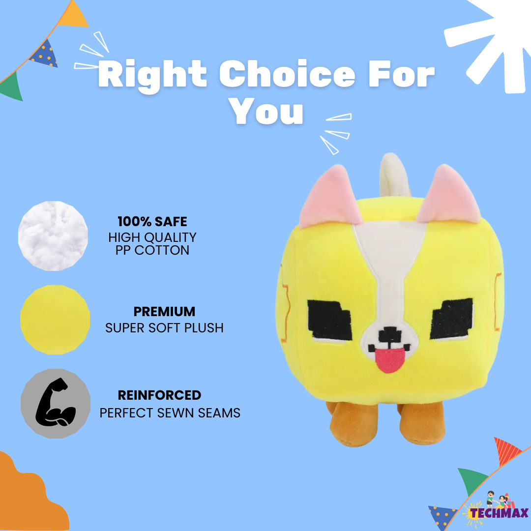 CUTE SQUARE DOG PLUSH