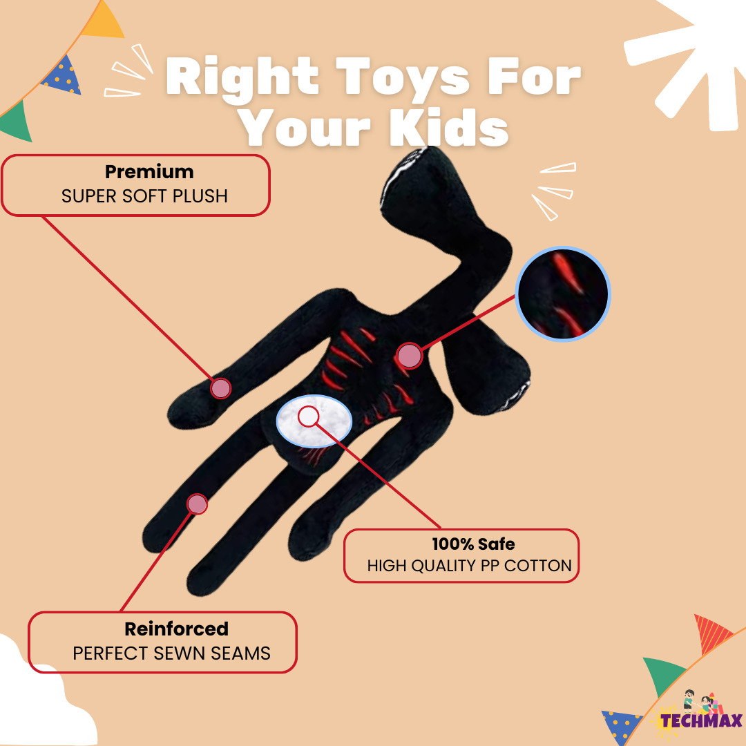 BLACK SIRENHEAD PLUSH