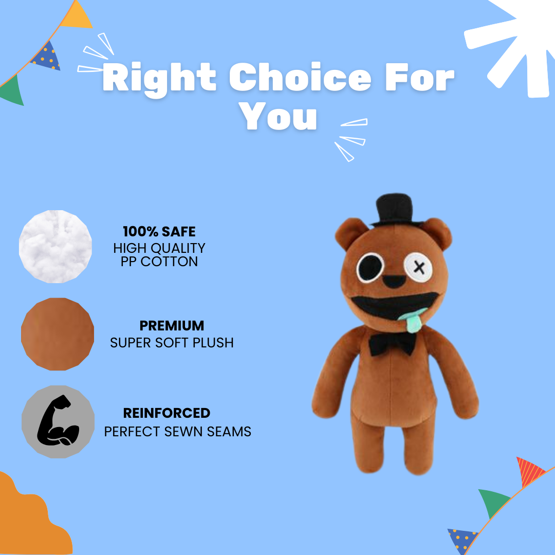 Round Head BROWN CAT Cute Plush Toys