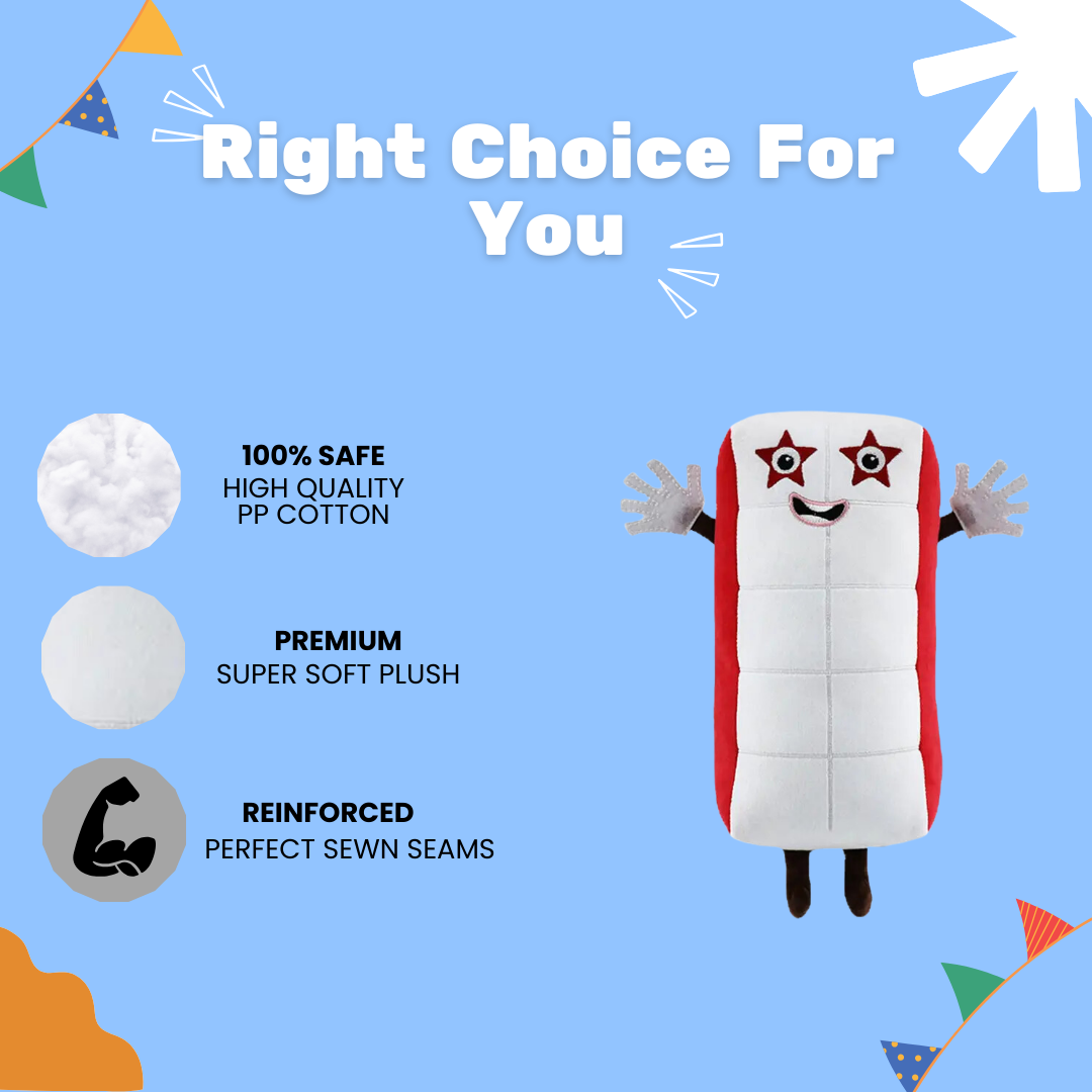 Cute Numberic Number Ten Plush Toy