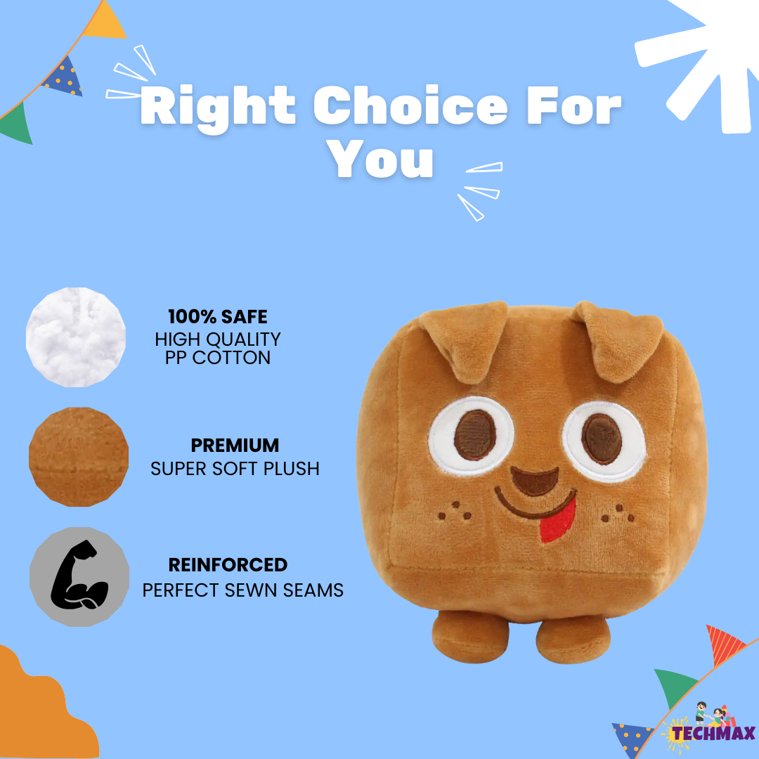 CUTE SQUARE PUPPY PLUSH