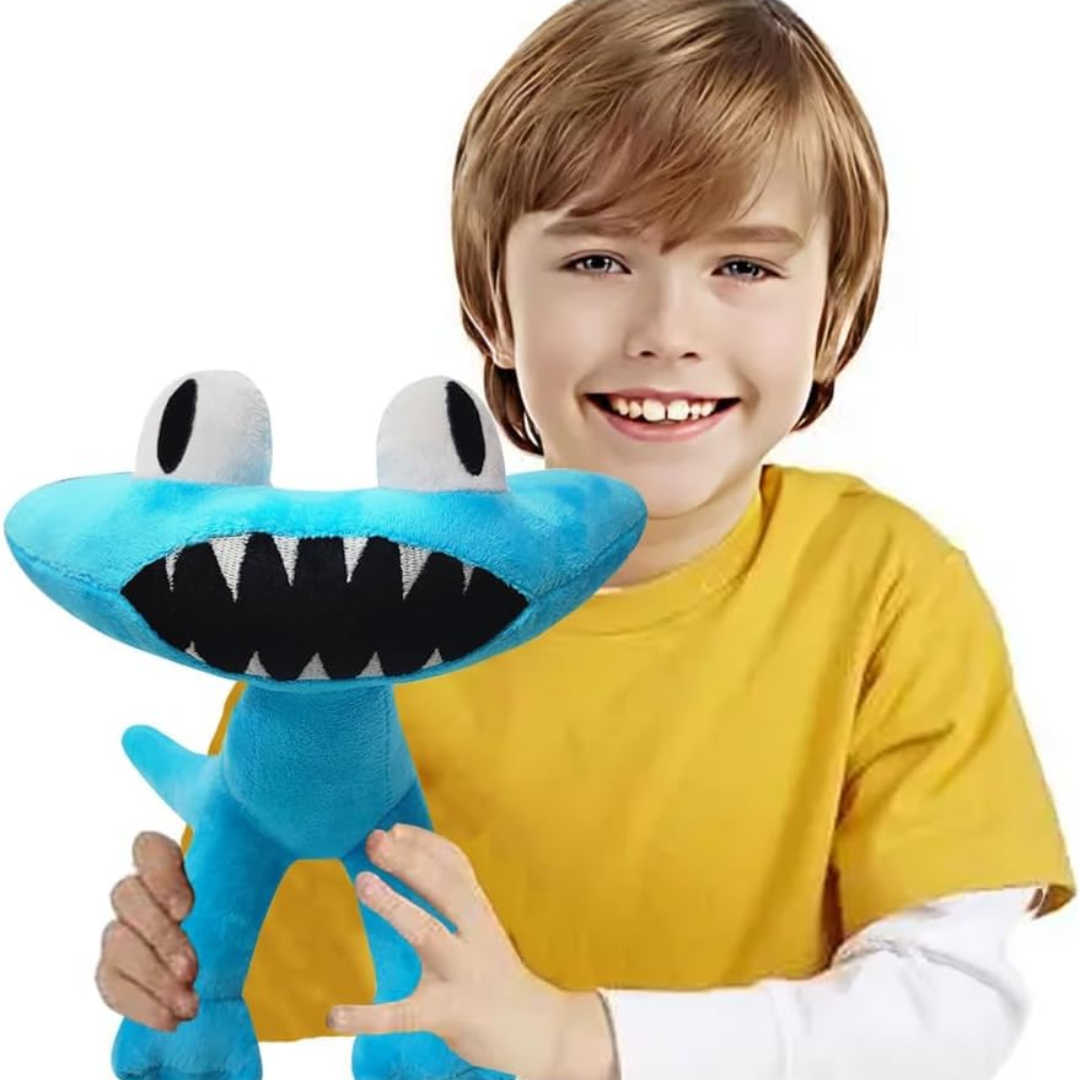 BLUE CYAN OPEN RAINBOW PLUSH TOY