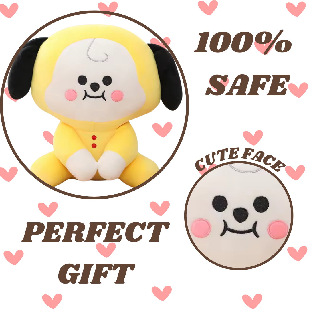 YELLOW CUTE LOVE PLUSH TOY
