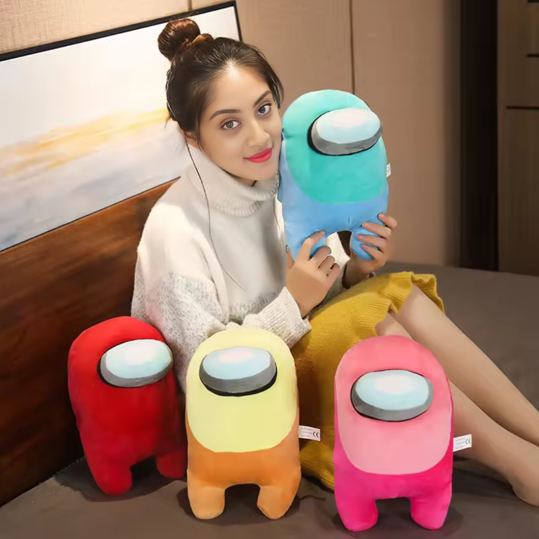 RED BIG EYE ALIEN PLUSH TOY