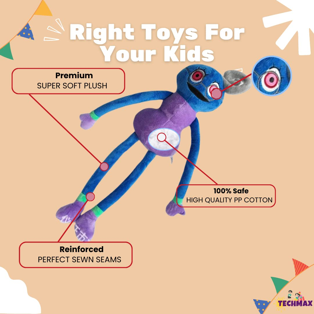 PURPLE LONG LEG FIGURE DOLL PLUSH