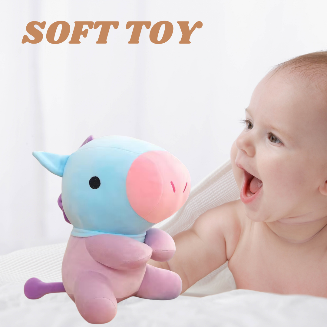 PURPLE CUTE LOVE PLUSH TOY