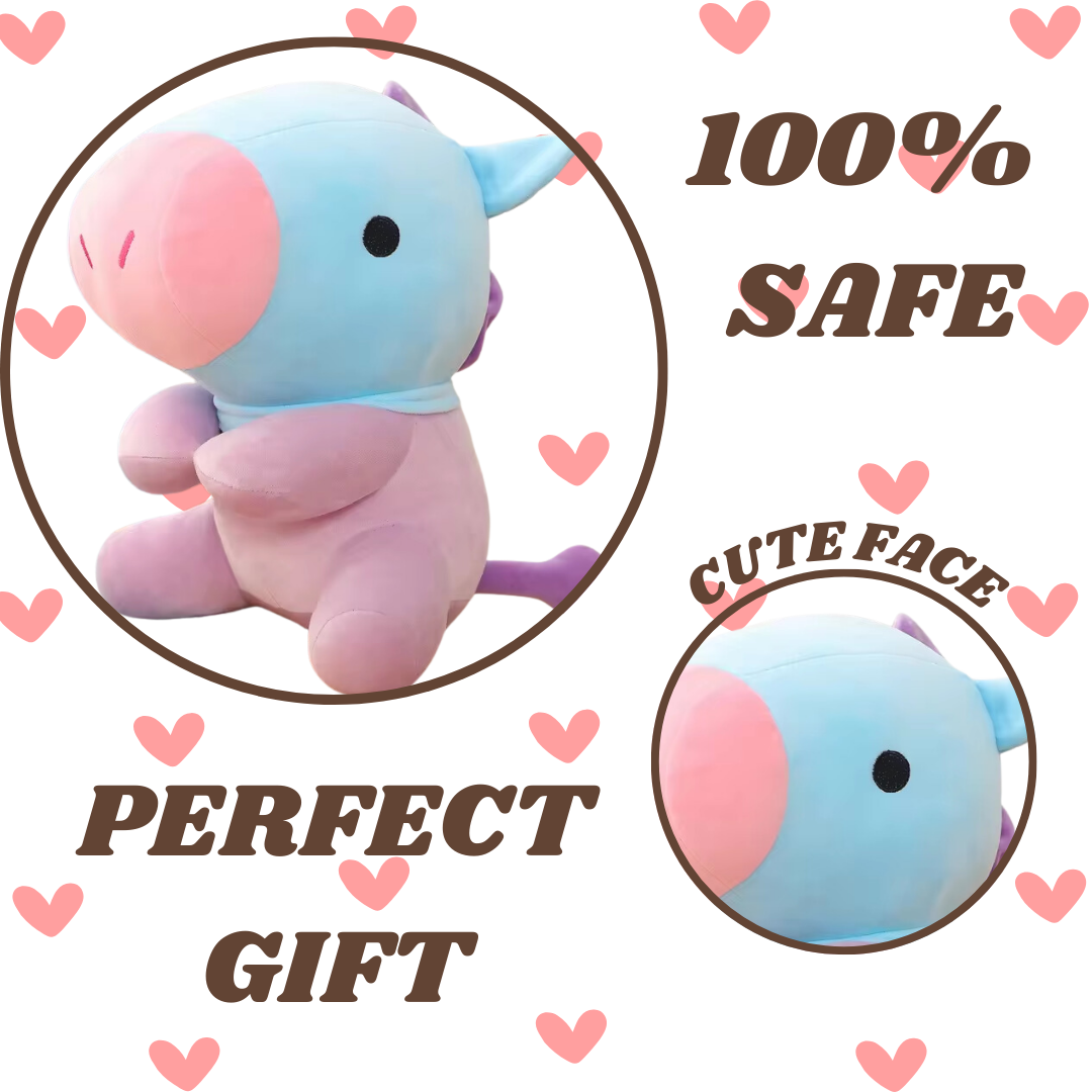 PURPLE CUTE LOVE PLUSH TOY