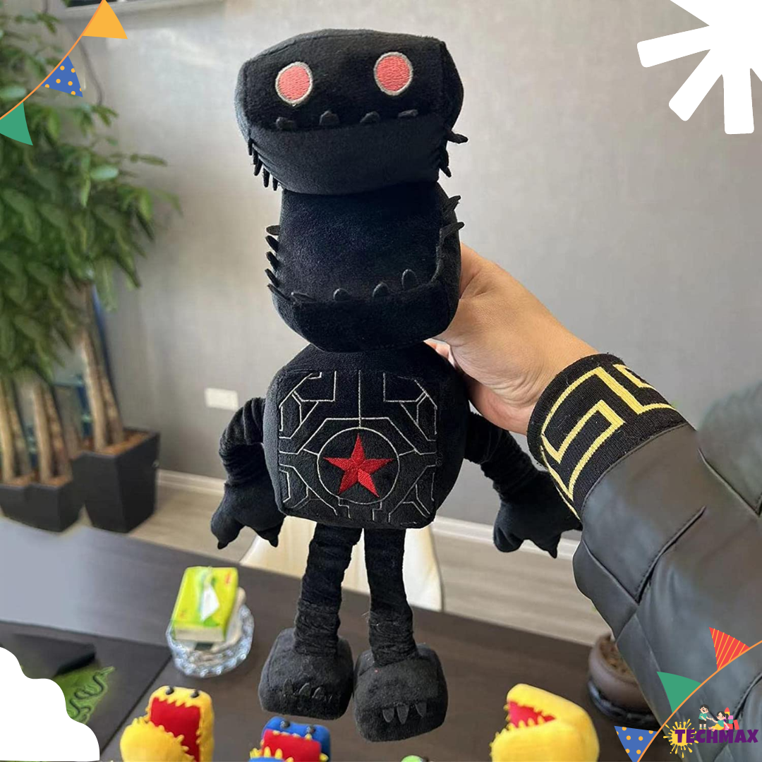 BLACK SQUARE BOXY PLUSH