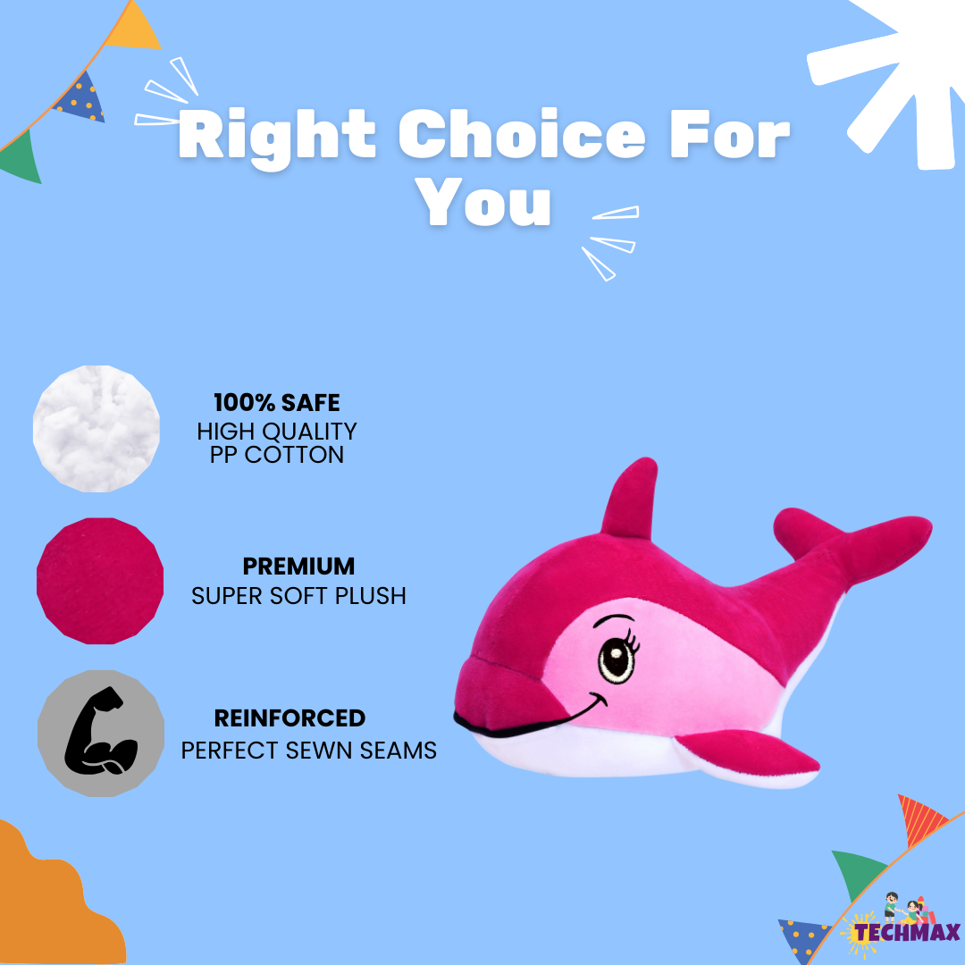 PINK DOLPHIN PLUSH TOY