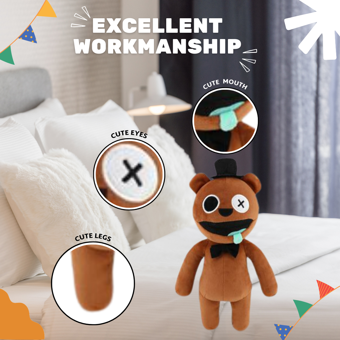 Round Head BROWN CAT Cute Plush Toys