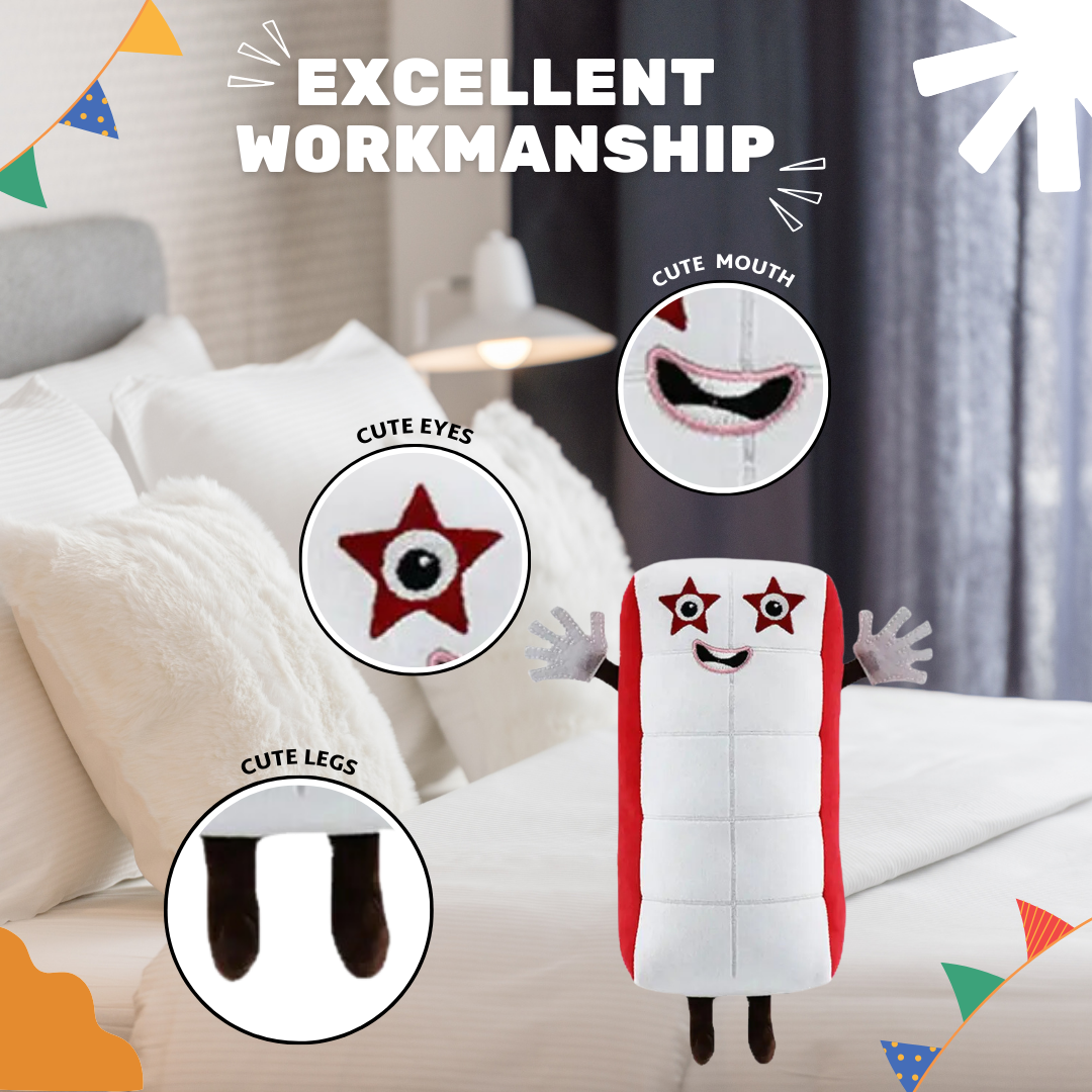 Cute Numberic Number Ten Plush Toy