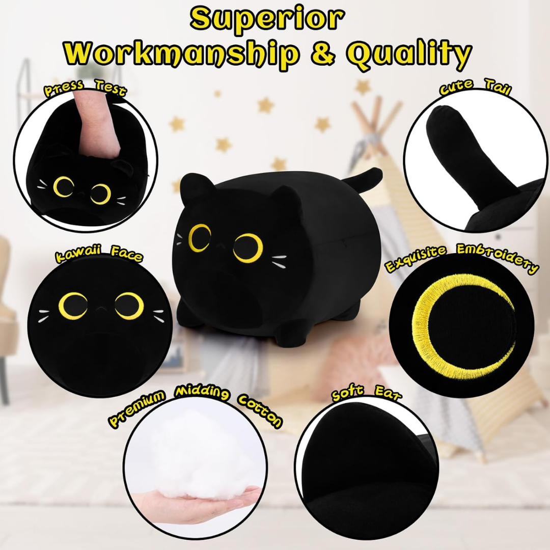 Black Cat Plush Stuffed Animal Black Cat Plush Toy