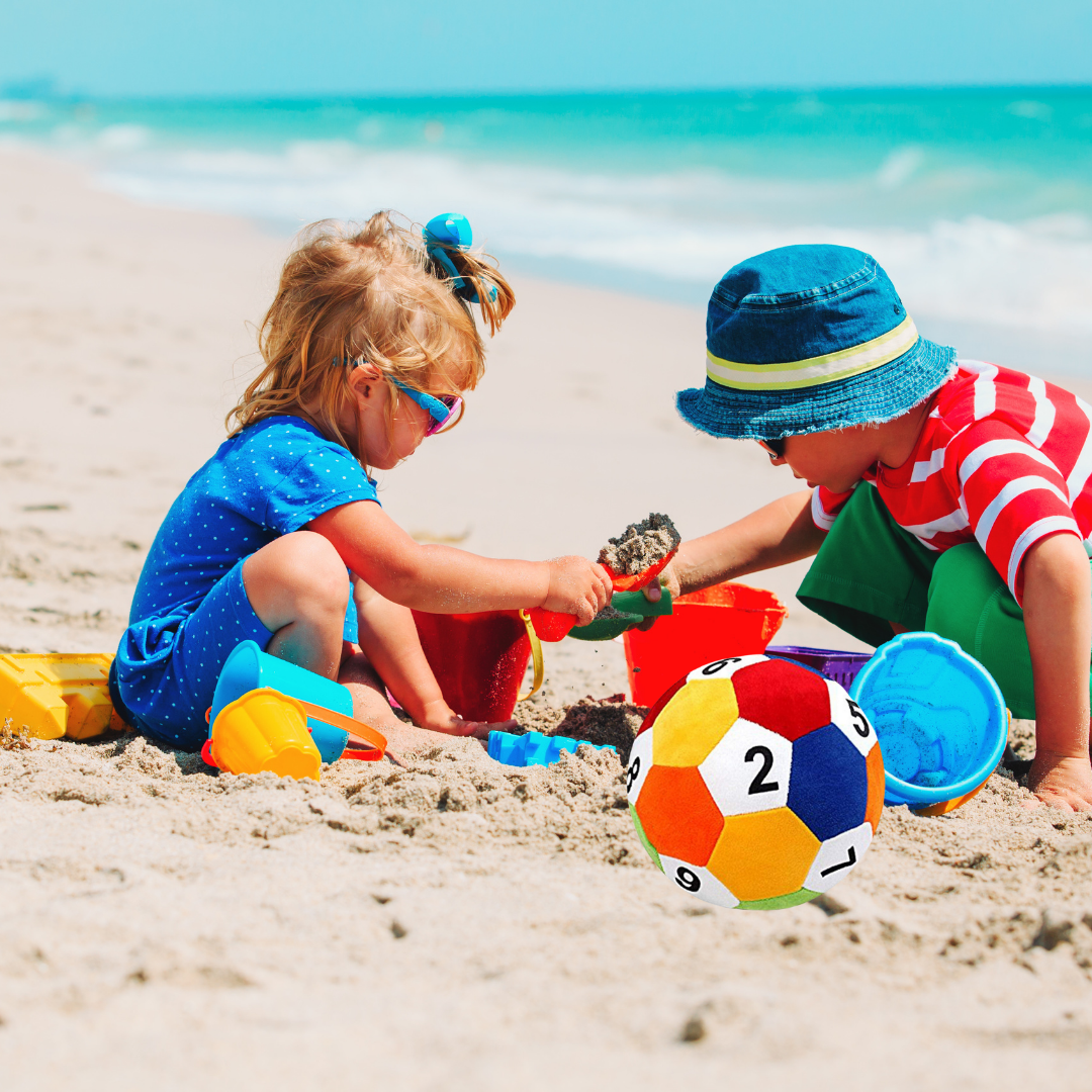 MULTICOLOR NUMBER BALL PLUSH TOY